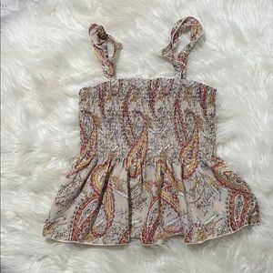 SHEIN Paisley Smocked Women Top